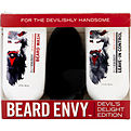 Billy Jealousy Beard Envy Devil's Delight Edition Set: Beard Wash + Leave-In Control + Boar Bristle Brush --2x88ml/3oz + Brush for men by Billy Jealousy